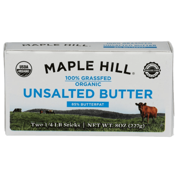 Maple Hill 100% Grassfed Organic Unsalted Butter