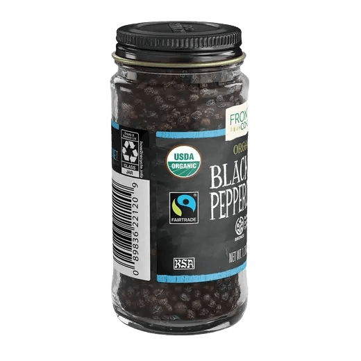 Frontier Co-op Certified Organic Black Peppercorns Whole