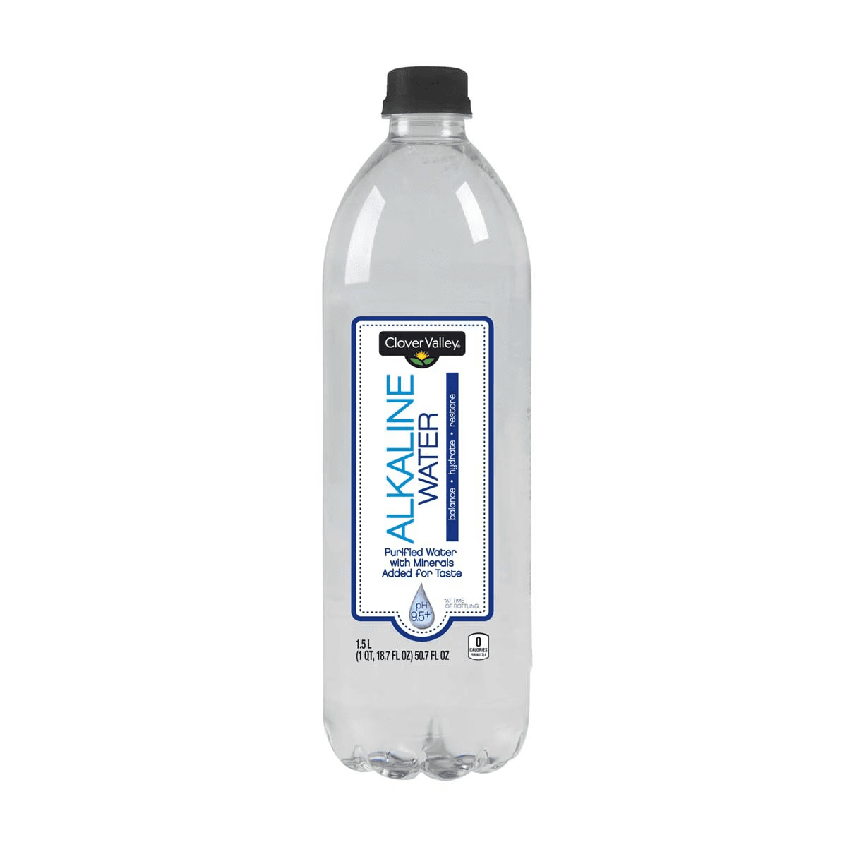 Clover Valley Alkaline Water Plastic Bottle