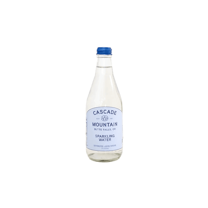 Cascade Mountain Spring Sparkling Water Glass Bottle