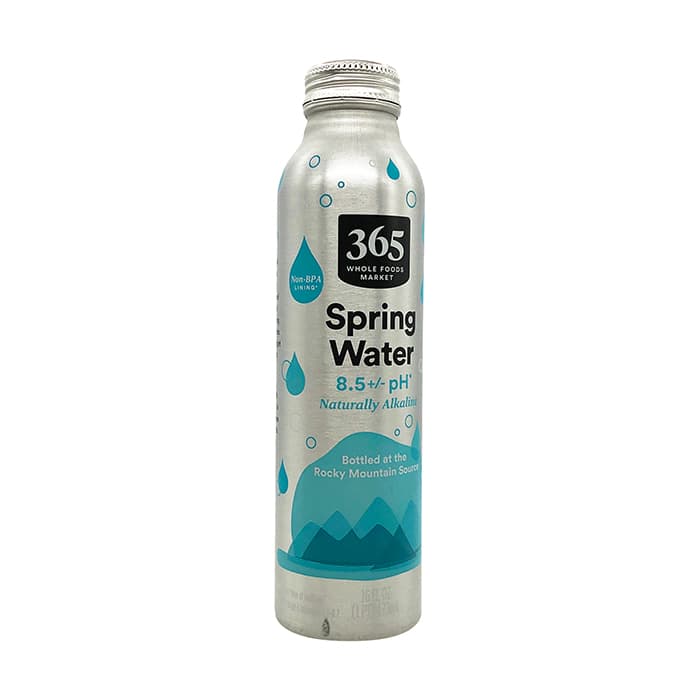 365 Whole Foods Spring Water Aluminum Bottle