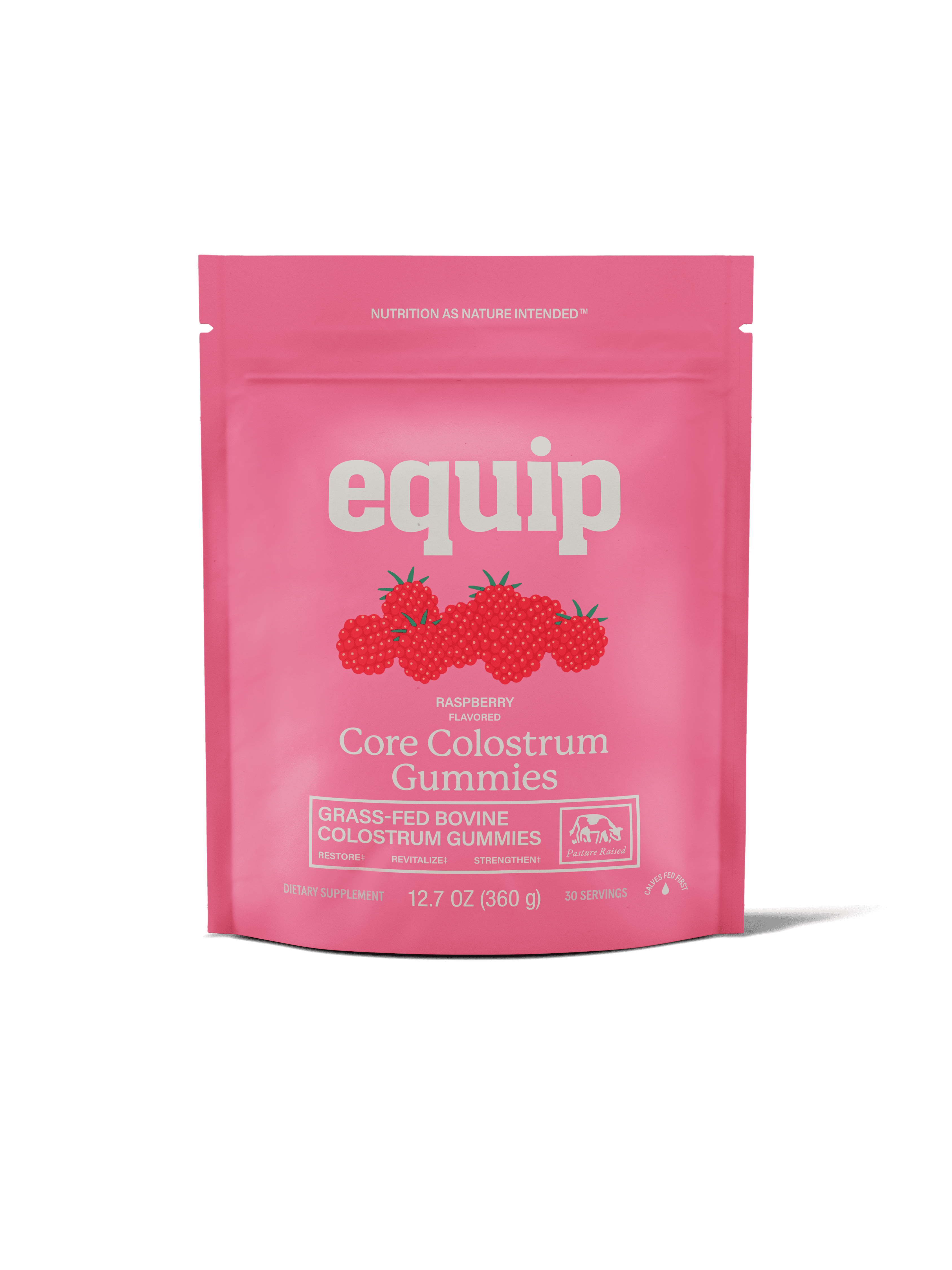 Equip Core Colostrum Gummies Raspberry