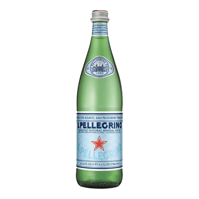 San Pellegrino Sparkling Mineral Water Glass Bottle