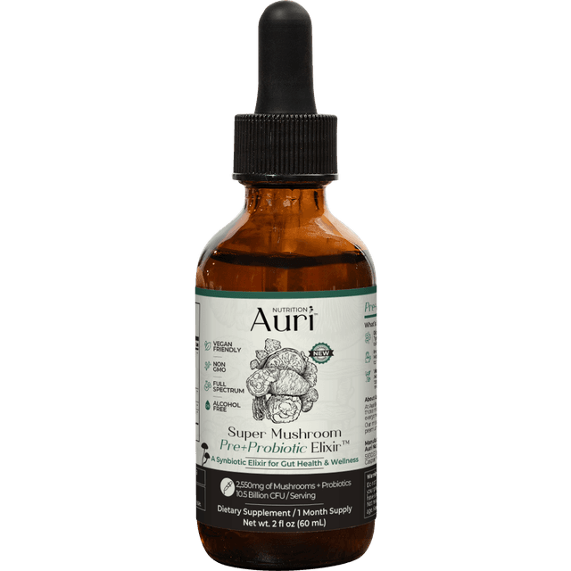Auri Super Mushroom Pre+Probiotic Elixir