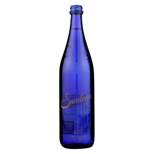 Saratoga Sparkling Natural Spring Water Glass Bottle