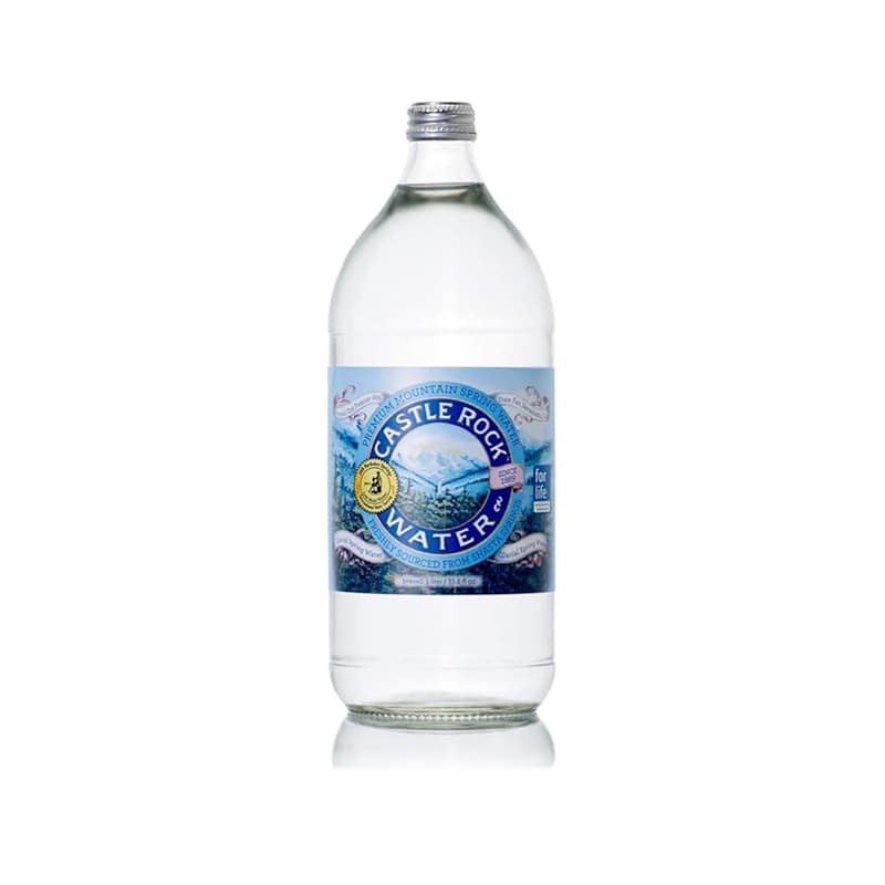 Castle Rock Glass Water Glass Bottle