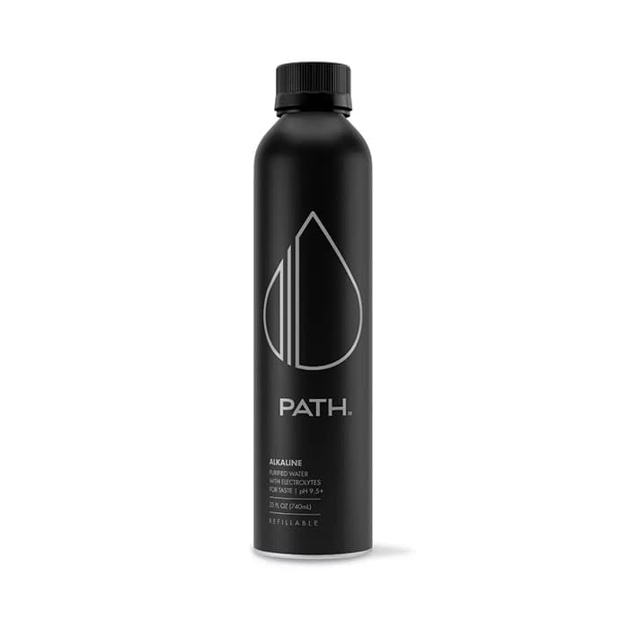 PATH Alkaline Purified Water with Electrolytes (pH 9.5+) Aluminum Bottle