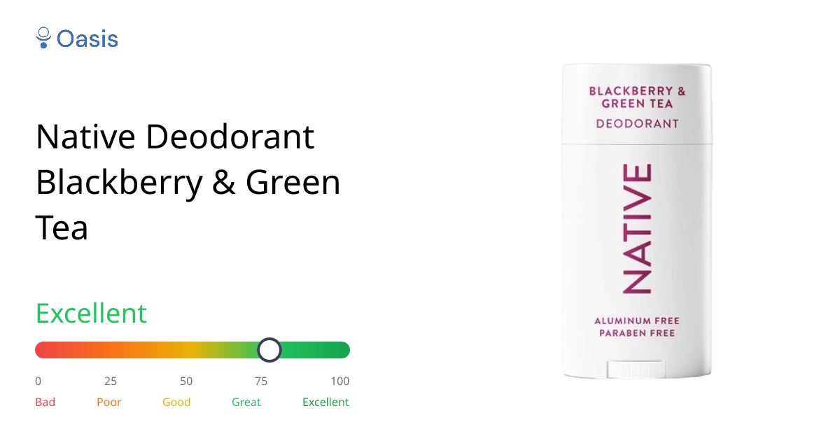 Native Deodorant Blackberry & Green Tea Health Rating & Analysis